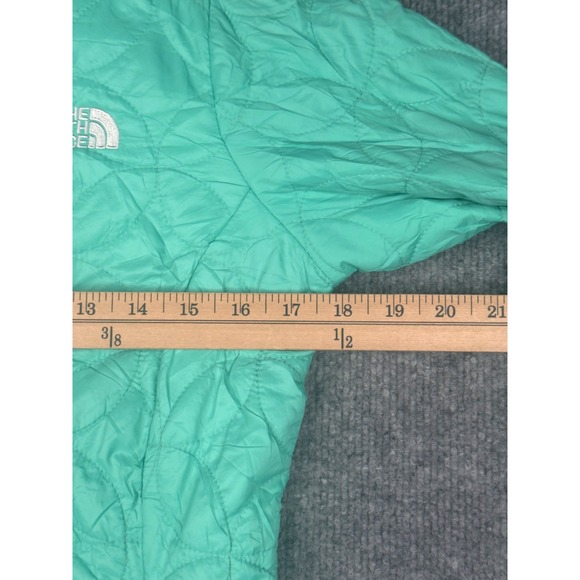 The North Face Thermoball Jacket Womens XS Mint Green Quilted Insulated Puffer - Picture 6 of 16